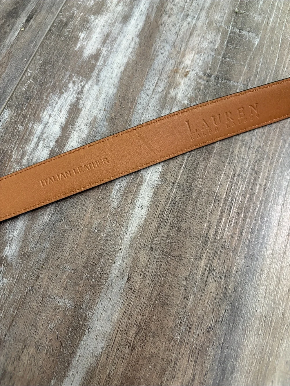 Lauren Ralph Lauren Italian leather hook belt XL